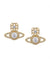 Norabelle Earrings - Gold/White - 6201034N-02R102-SM