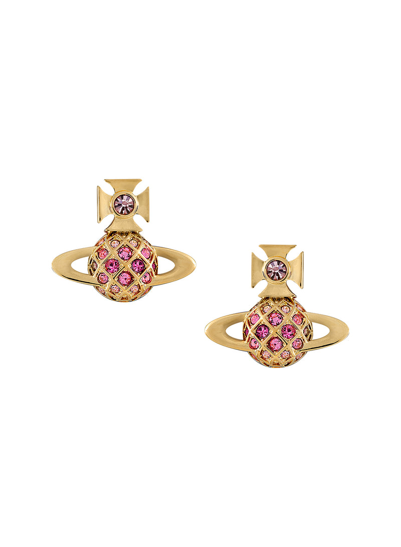 Willa Bas Relief Earrings - Gold/Rose - 6201034O-02R718-001