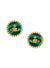Neyla Earrings - Gold/Malachite - 62010351-02R747-FJ