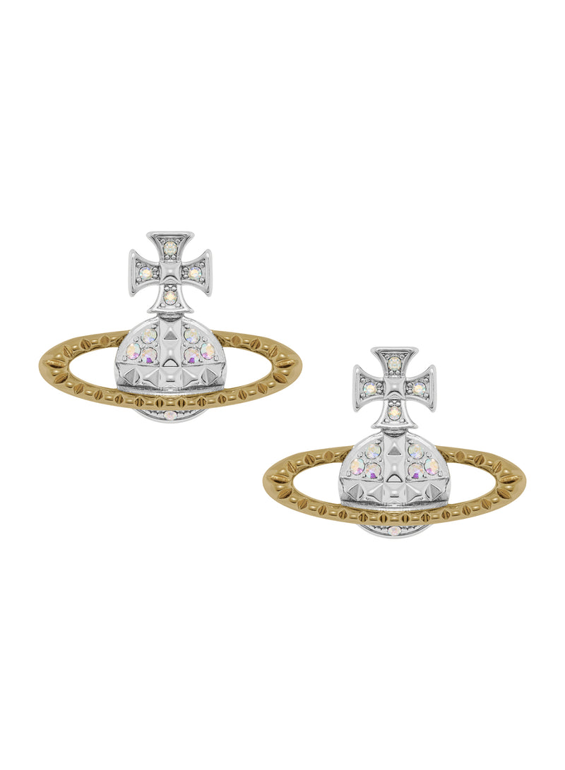 Mayfair Bas Relief Earrings - Silver/Gold - 6201035E-02W204