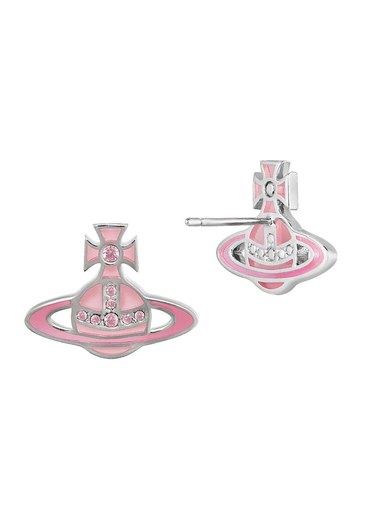 Concetta Bas Relief Earrings - Silver/Pink - 6201035U-02P524