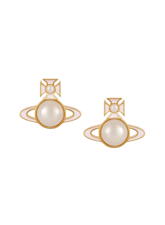 Tillya Earrings - Gold/Pink - 6201035W-02R811