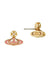 Simonetta Bas Relief Earrings - Gold/Pink - 6201035Z-02R752