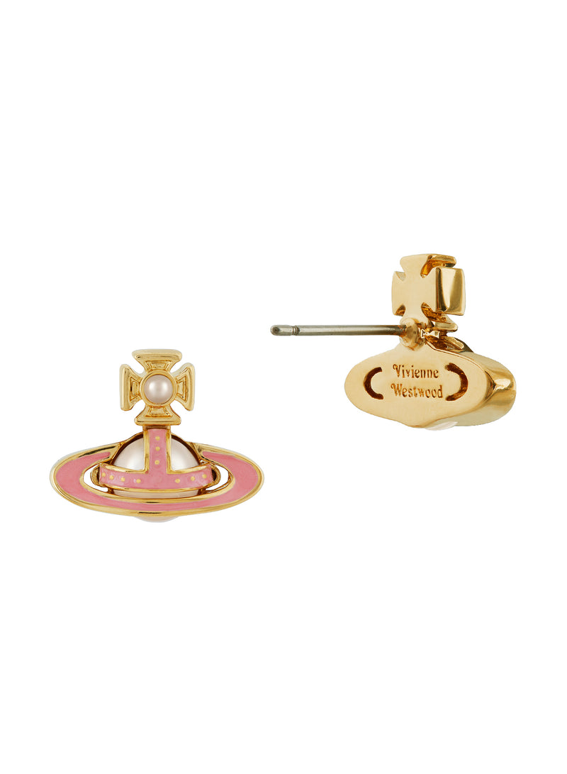 Simonetta Bas Relief Earrings - Gold/Pink - 6201035Z-02R752