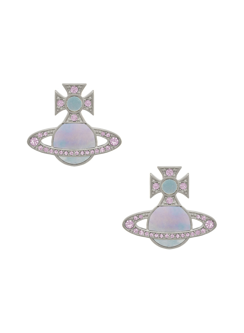 Rina Earrings - Silver/Violet/Aqua - 6201036D-02P618