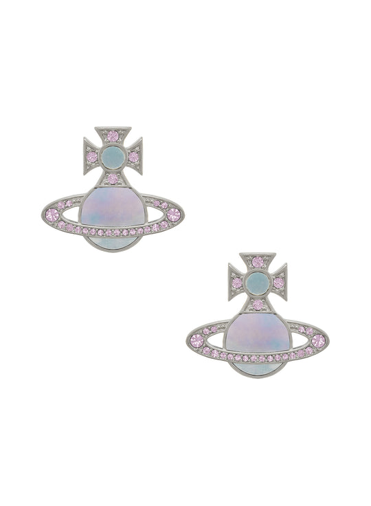Rina Earrings - Silver/Violet/Aqua - 6201036D-02P618