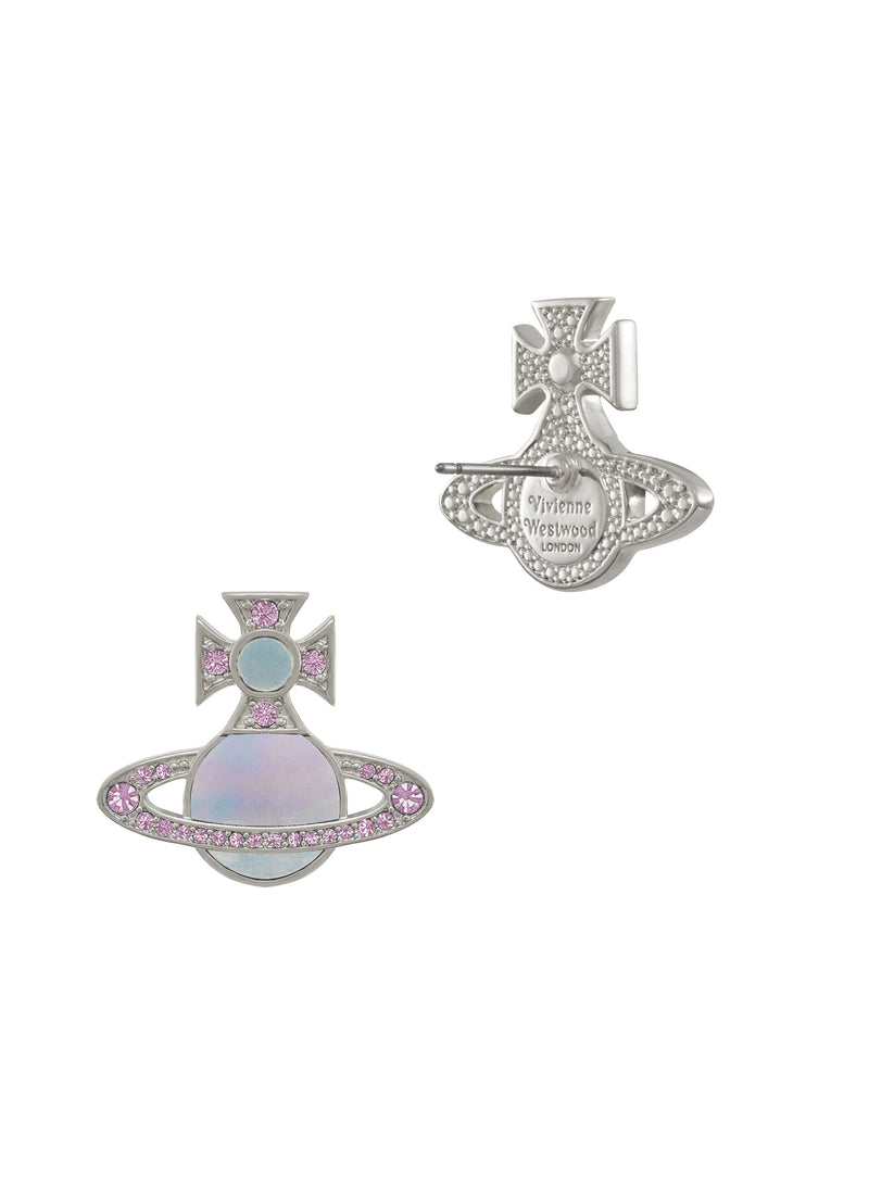 Rina Earrings - Silver/Violet/Aqua - 6201036D-02P618