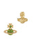 Rina Earrings - Gold/Peach/Peridot - 6201036D-02R898