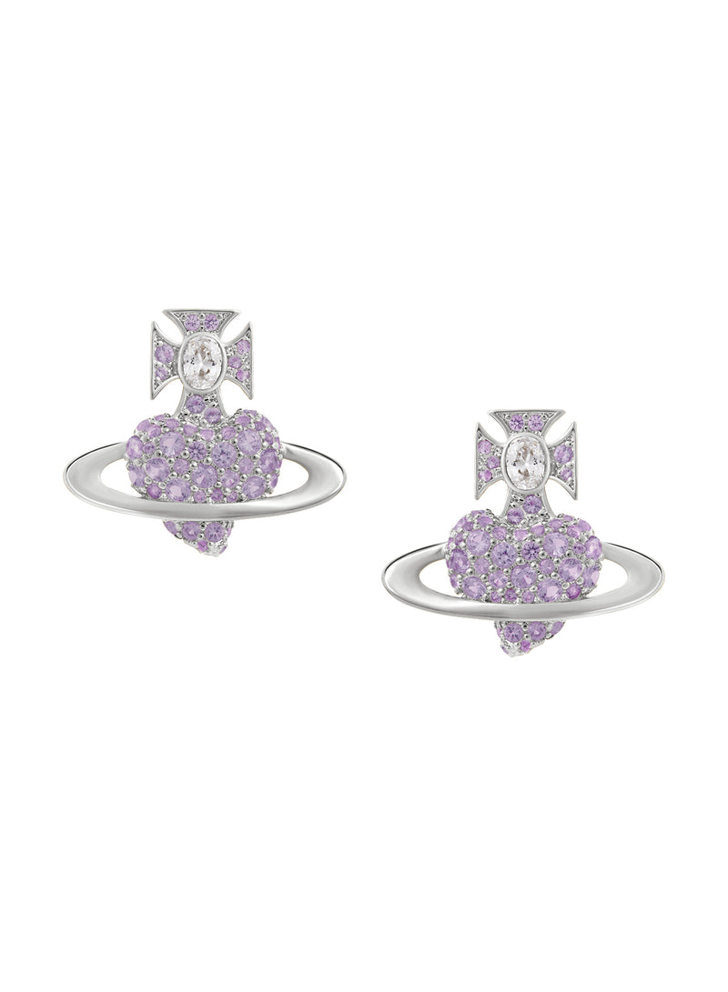 Agnatha Earrings - Silver/Lilac - 6201036H-02P621