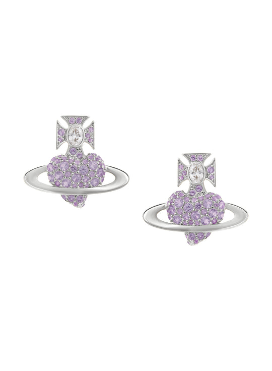 Agnatha Earrings - Silver/Lilac - 6201036H-02P621