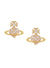 Agnatha Earrings - Gold/Pink - 6201036H-02R784