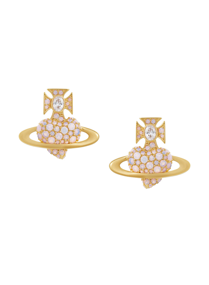 Agnatha Earrings - Gold/Pink - 6201036H-02R784