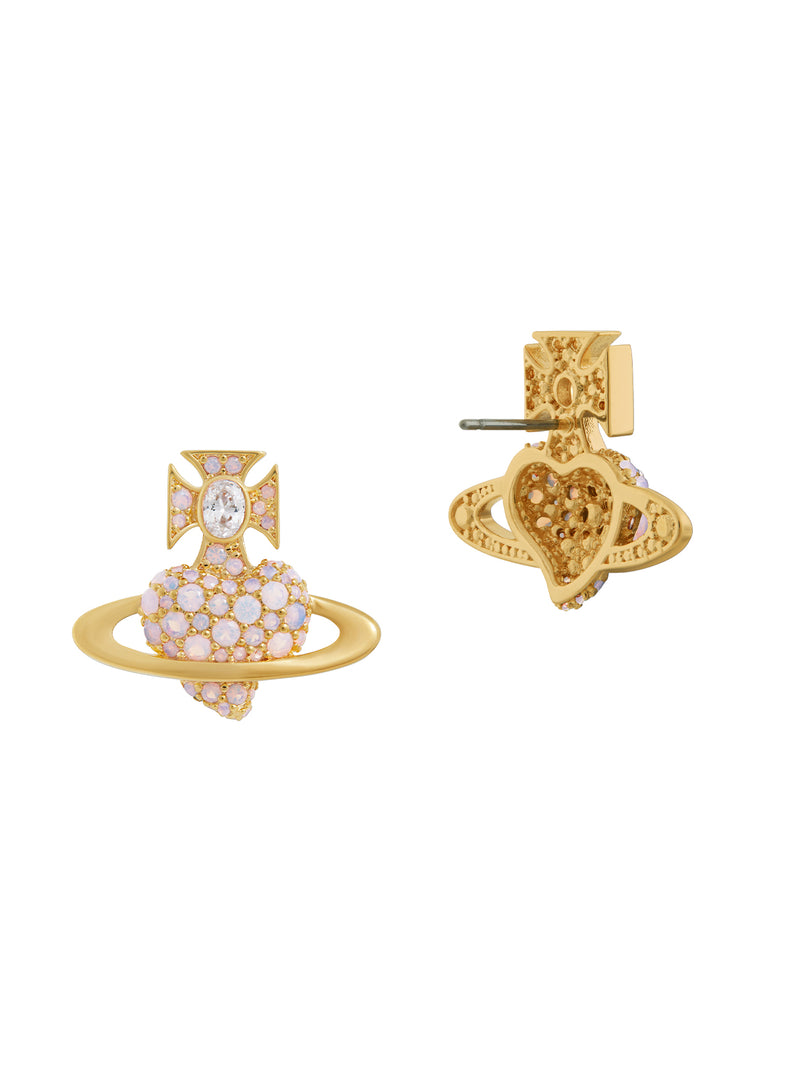 Agnatha Earrings - Gold/Pink - 6201036H-02R784