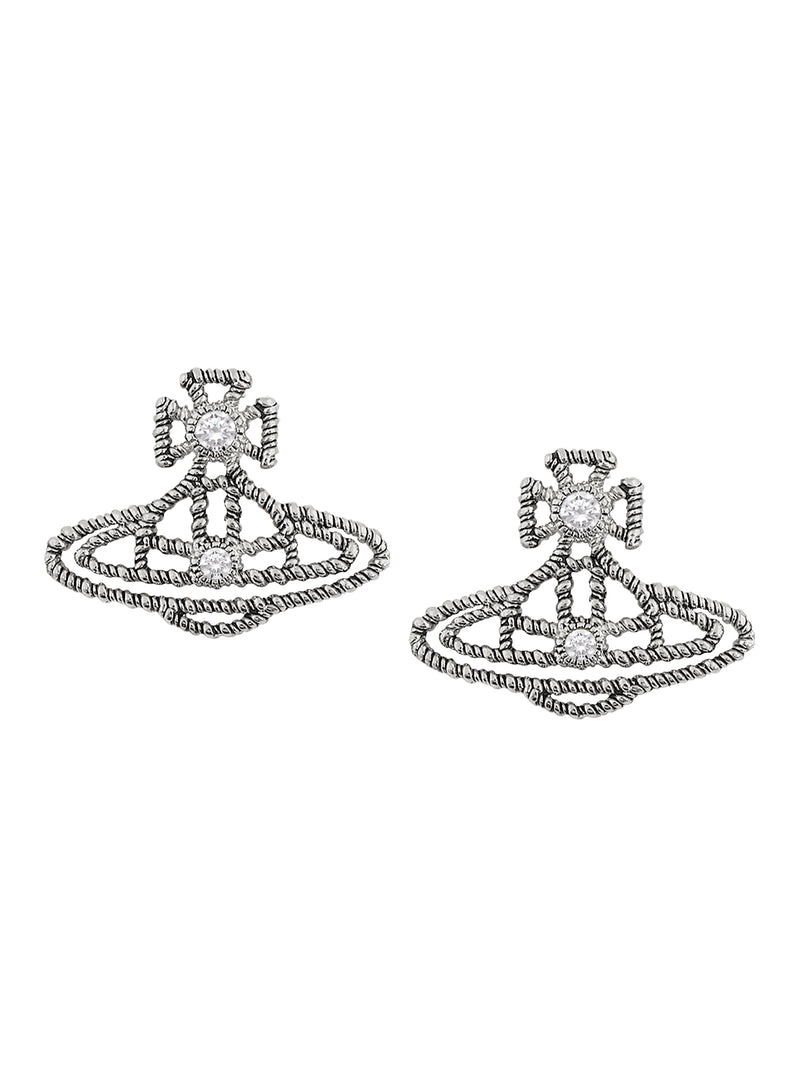 Coretta Earrings - Antique Silver - 62010372-02P156