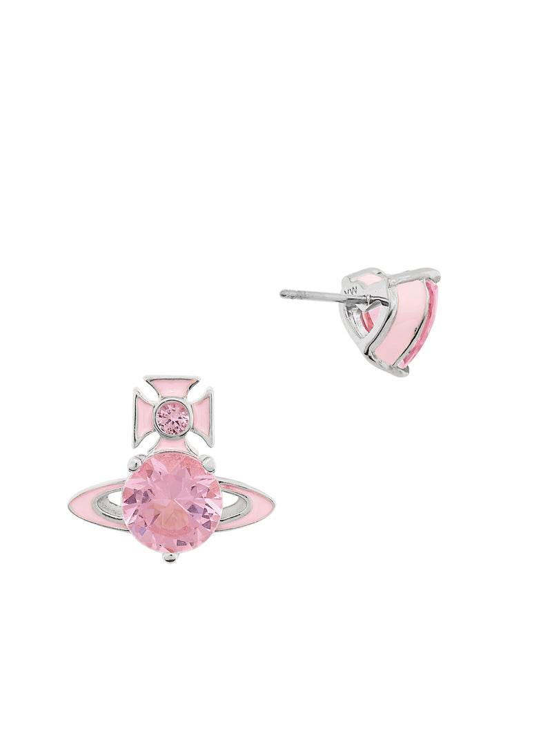 Millie Earrings - Silver/Pink - 62010383-02P703
