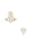 Millie Earrings - Gold/White - 62010383-02R972