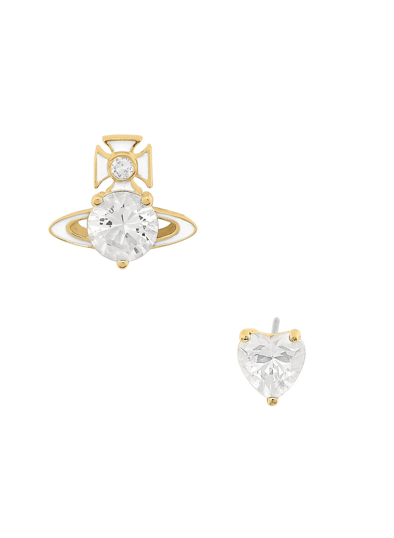 Millie Earrings - Gold/White - 62010383-02R972