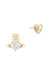 Millie Earrings - Gold/White - 62010383-02R972