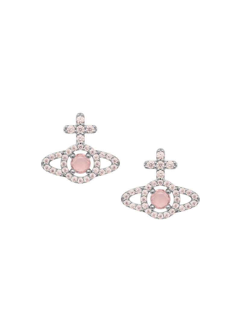 Olympia Stud Earrings - Silver/Peach - 6201038I-02P773