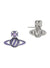 Samira Bas Relief Earrings - Silver/Violet - 6201038P-02P787