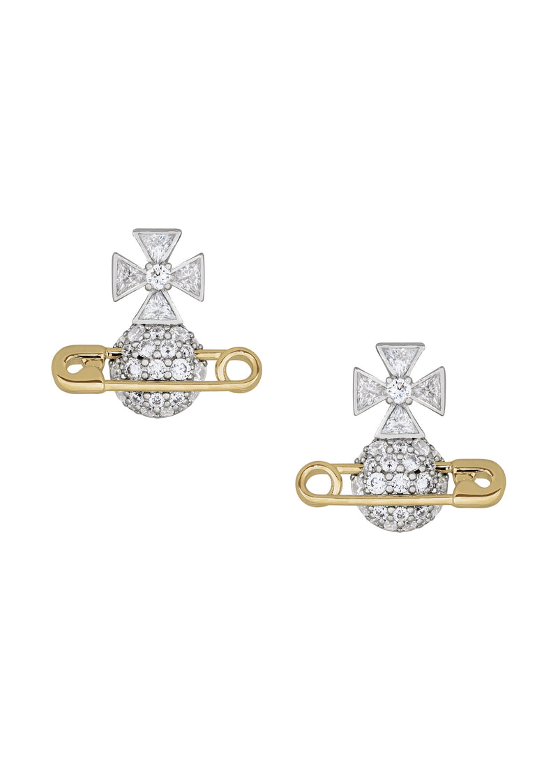 Hectorina Earrings - Silver/Gold - 6201038R-02P133