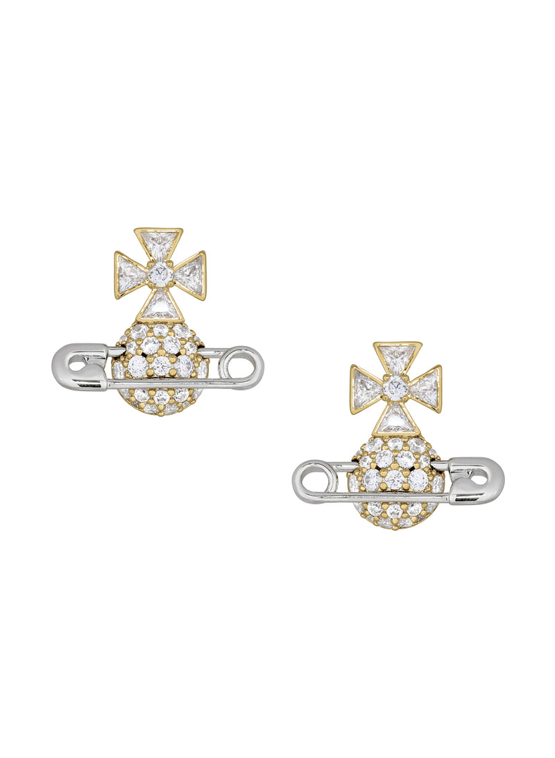 Hectorina Earrings - Gold/Silver - 6201038R-02R739