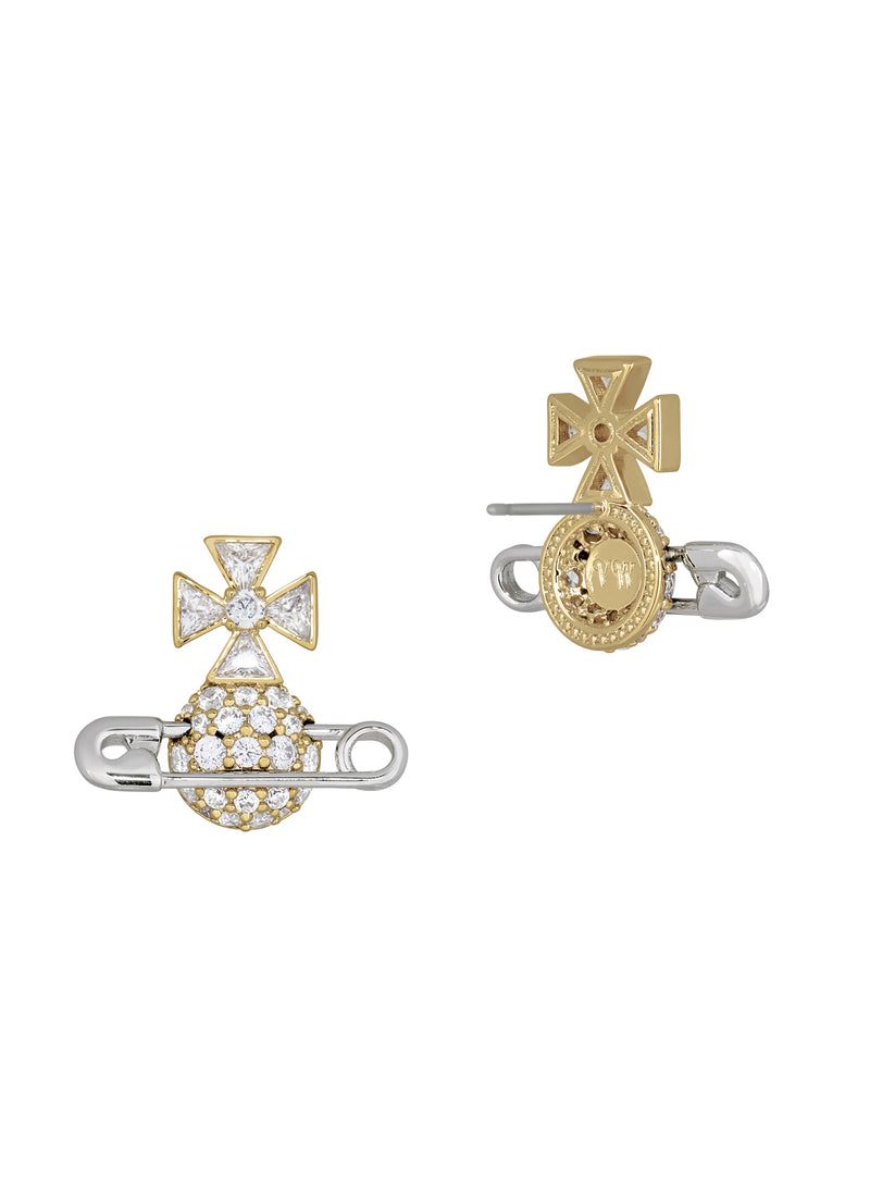 Hectorina Earrings - Gold/Silver - 6201038R-02R739