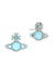 Beatrix Earrings - Silver/Turquoise