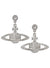 Mini Bas Relief Drop Earrings - Silver - 62020025-02P116-CN
