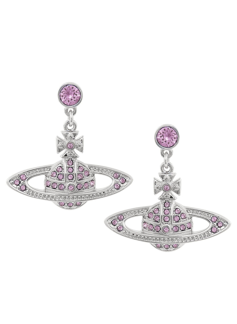 Mini Bas Relief Drop Earrings - Silver