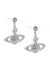 Mini Bas Relief Drop Earrings - Silver