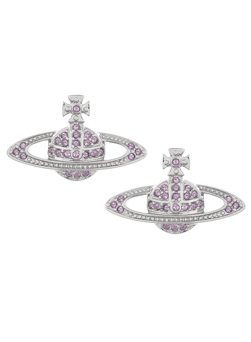 Mini Bas Relief Earrings - Silver