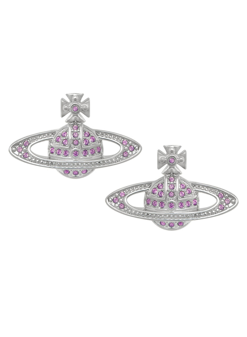 Mini Bas Relief Earrings - Silver