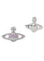 Mini Bas Relief Earrings - Silver/Iris - 62020033-02P551
