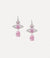 Ismene Drop Earrings - Silver/Pink - 62020110-02P354-IM