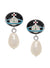 Loelia Drop Earrings - Silver/Black - 62020143-02P145-IM