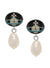 Loelia Drop Earrings - Silver/Black - 62020143-02P145-IM