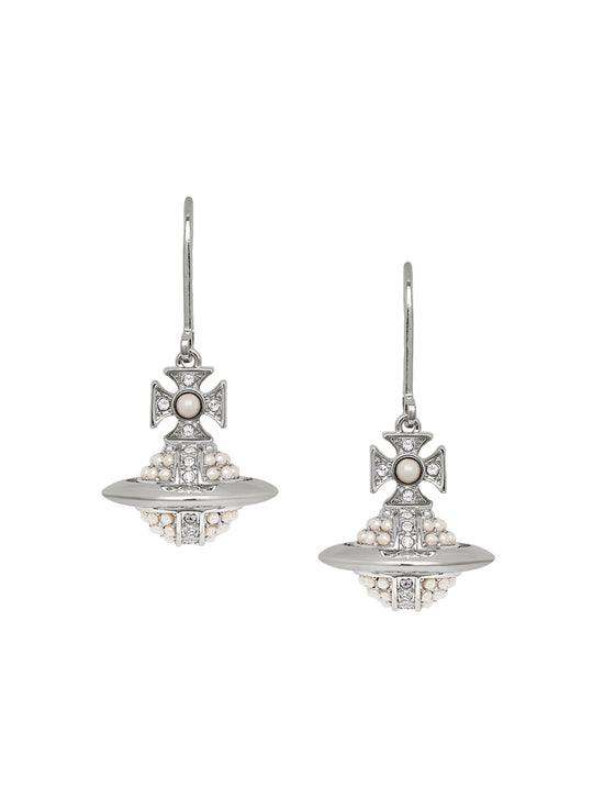 Luzia Earrings - Silver/Cream Pearl - 62020155-02P372-CN