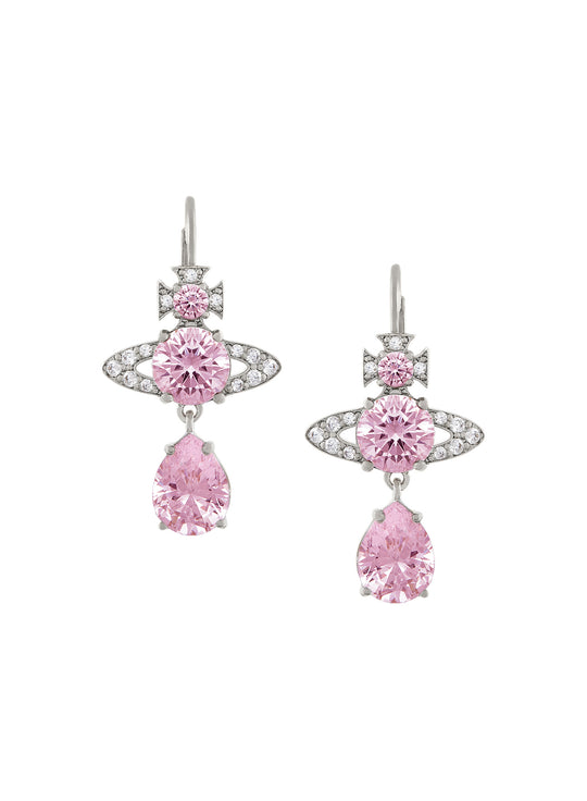 Ismene Drop Earrings - Silver/Pink - 6202015N-02P271-SM