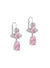Ismene Drop Earrings - Silver/Pink - 6202015N-02P271-SM