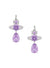 Ismene Drop Earrings - Silver/Lavender - 6202015N-02P782