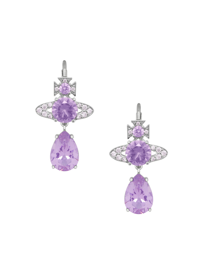 Ismene Drop Earrings - Silver/Lavender - 6202015N-02P782