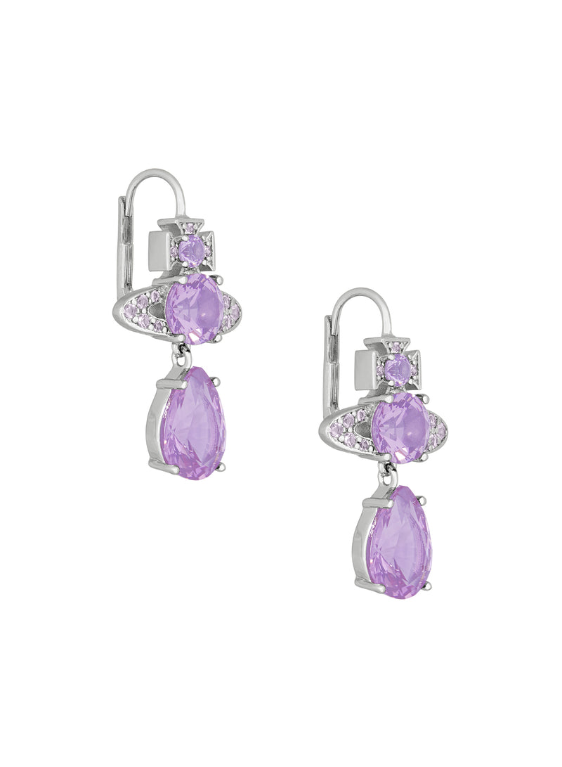 Ismene Drop Earrings - Silver/Lavender - 6202015N-02P782