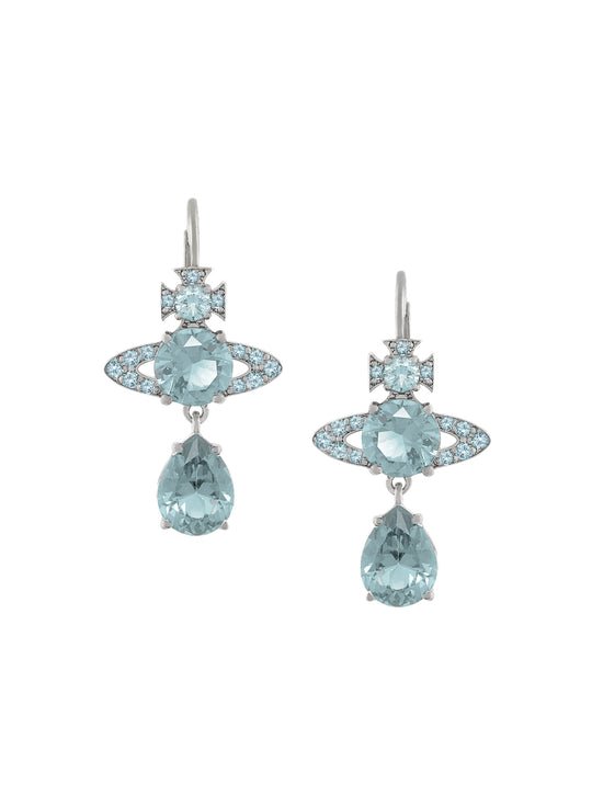 Ismene Drop Earrings - Silver/Light Blue - 6202015N-02P426