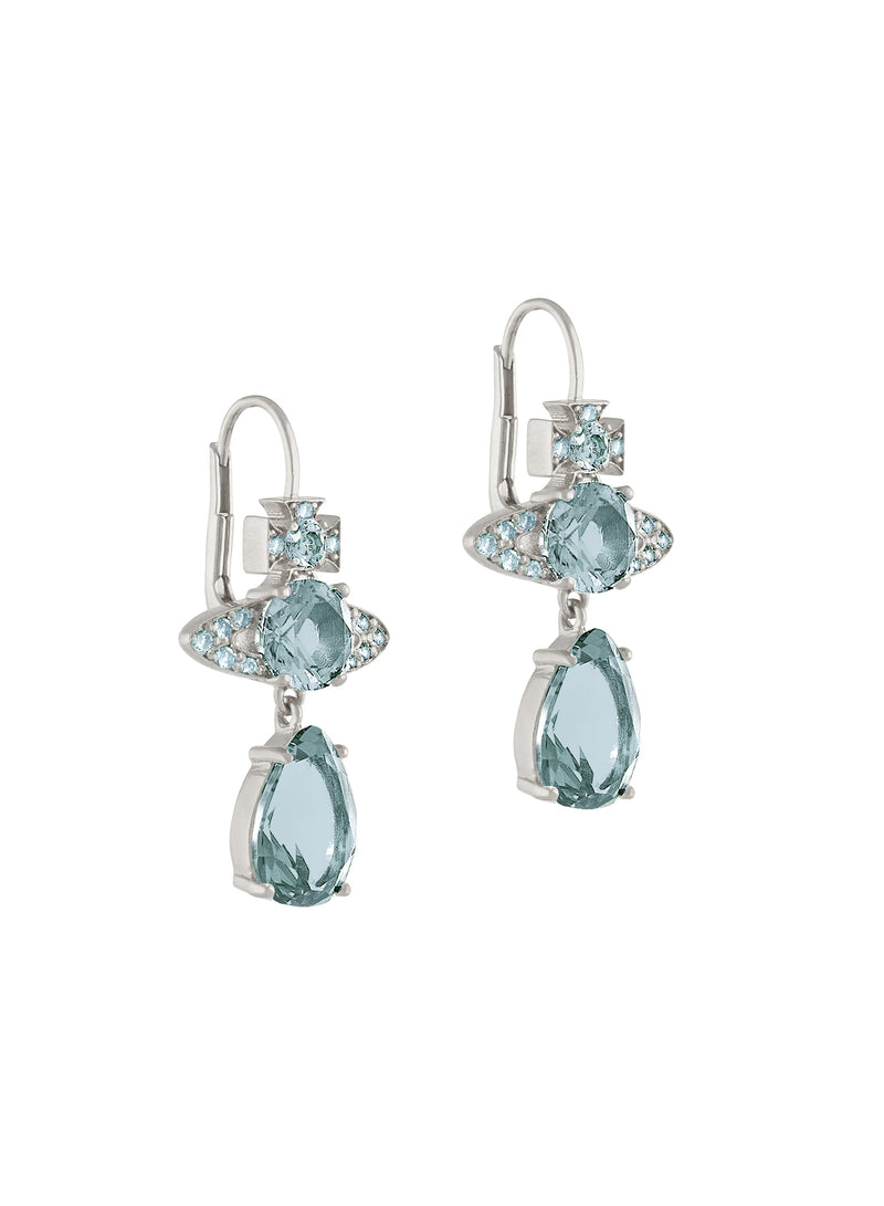 Ismene Drop Earrings - Silver/Light Blue - 6202015N-02P426