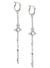 Phaedra Long Earrings - Silver/White - 6202015R-01P102-SM