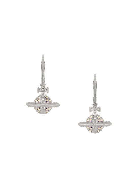 Mayfair Small Orb Earrings - Silver/Crystal - 6202015Z-02W110