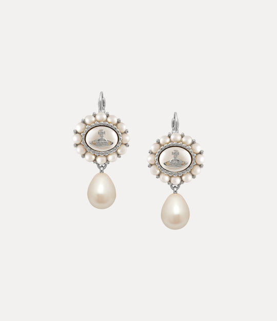Amaya Drop Earrings - Silver - 62020162-02P103