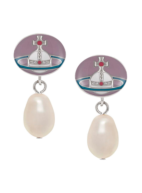 Loelia Earrings - Silver/Light Purple - 62020143-02P505