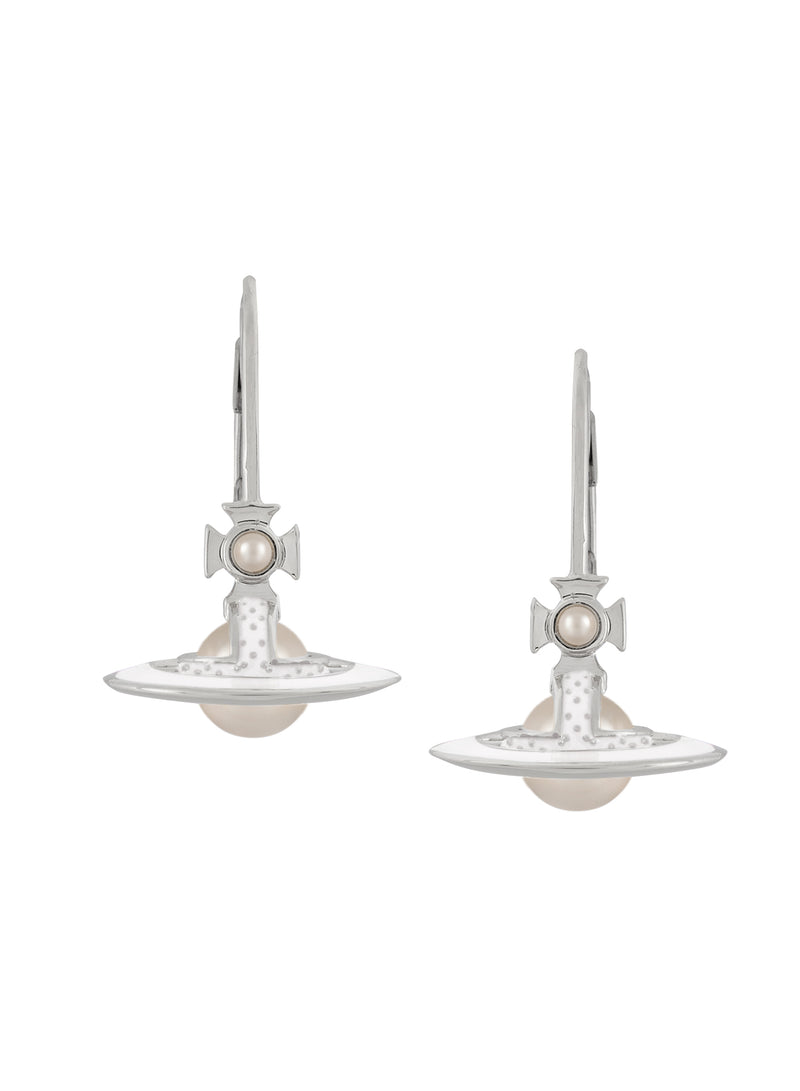 Simonetta Earrings - Silver/White - 6202016N-02P113